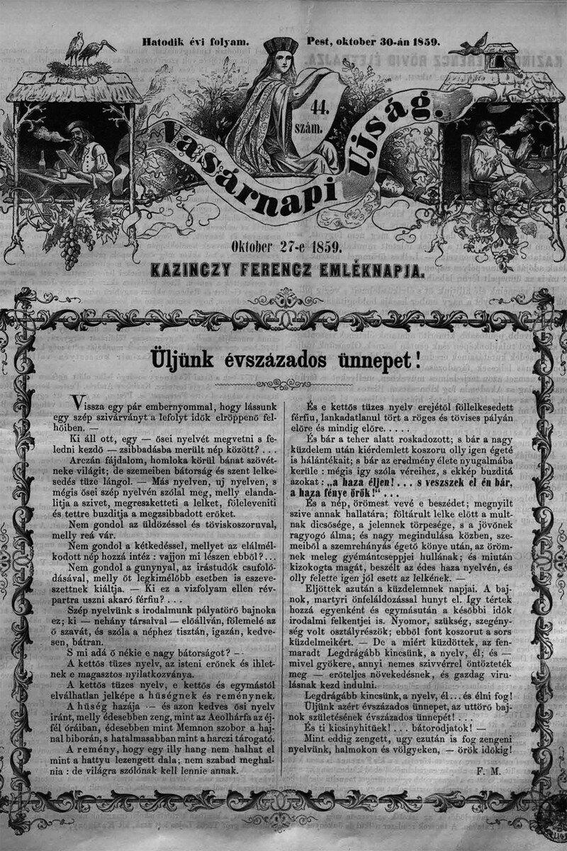 Vasárnapi Újság 1859. október 27.